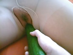 хубава блондинка монтаж бельо воайор